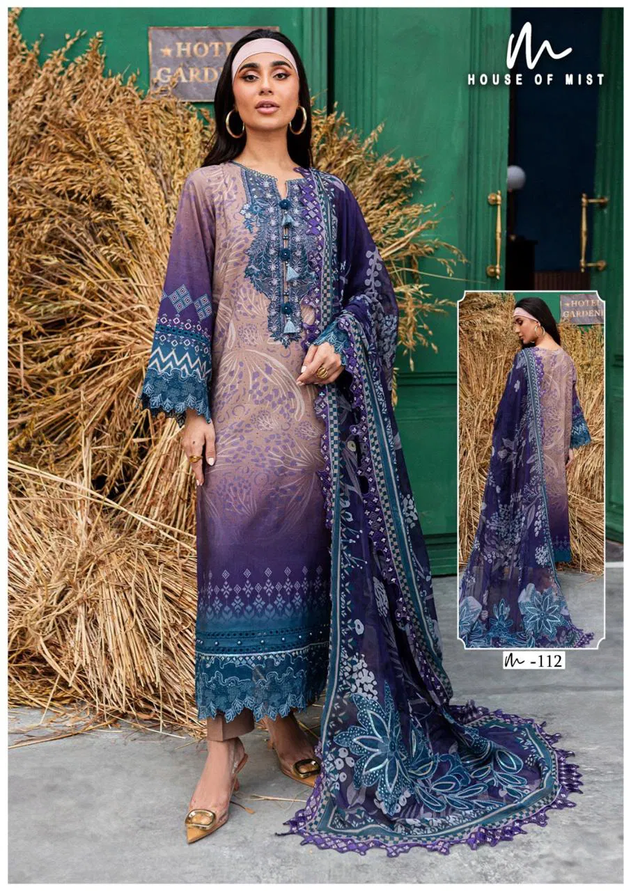 Ghazal Vol 12 By House Of Mist Printed Cotton Dress Material Exporters In India